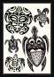Preview: Tattoo-Vorlagen - 3er Pack Nr. 1 zum Super Sparpreis - Feminin, Maori und Watercolor