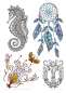Preview: Tattoo-Vorlagen - 3er Pack Nr. 1 zum Super Sparpreis - Feminin, Maori und Watercolor