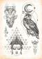 Preview: Geometric - Tattoo Vorlagen - Sketchbook Professional Style - Hardcover