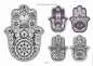 Preview: Hamsa Tattoovorlagen Volume 1 - E-Book