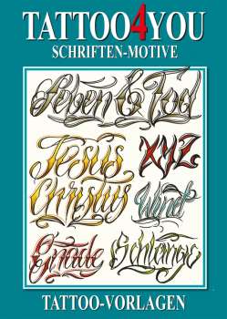 Tattoo-Vorlagen - 3er Pack Nr. 2 zum Super Sparpreis - Pin-Up, Schriften und La Catrina