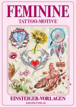Tattoo-Vorlagen - 3er Pack Nr. 1 zum Super Sparpreis - Feminin, Maori und Watercolor
