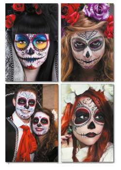 Tattoo-Vorlagen - 3er Pack Nr. 2 zum Super Sparpreis - Pin-Up, Schriften und La Catrina