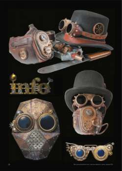 Preview: Steampunk - Tattoo Vorlagenbuch - Hardcover