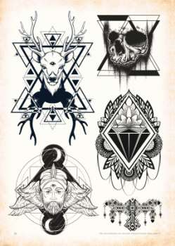 Geometric - Tattoo Vorlagen - Sketchbook Professional Style - Hardcover