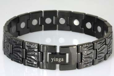 Magnetschmuck Armband "Relief" im Stil "Schwarz"