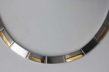 Sportliche extravagante Magnetschmuck Halskette im Stil "Gold' - Kopie