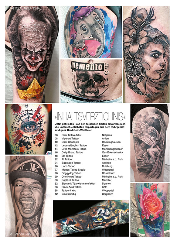 Sina-Shop - Tattoo Studio - Ruhrpott - NRW