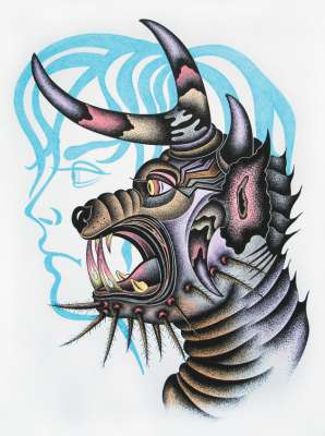 Dotwork - Tattoo Sketchbook - Hardcover