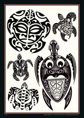 Tattoo-Vorlagen - 3er Pack Nr. 1 zum Super Sparpreis - Feminin, Maori und Watercolor