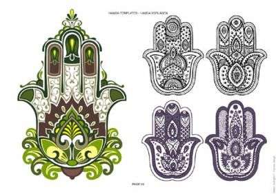 Hamsa Tattoovorlagen Volume 1 - E-Book