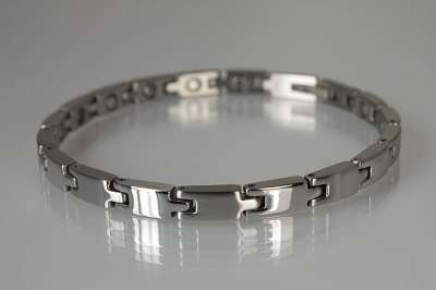 Magnetschmuck Armband "Tetris small" im Stil Silber