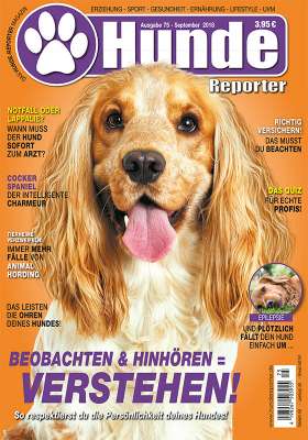 Hunde-Reporter - Ausgabe 75 - September 2018
