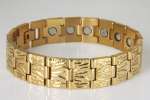 Magnetschmuck Armband "Relief" im Stil "Gold"